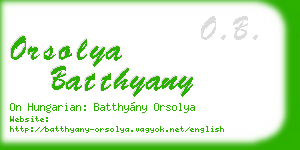 orsolya batthyany business card